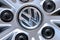 Volkswagen logo on wheel