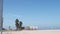 Volley ball net on court for volleyball game on beach, California coast, USA.