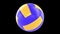 Volleyball Ball 360 rotation loop