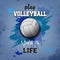 Volleyball ball icon. Play volleyball. Sport is life