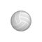 Volleyball ball white realistic icon.