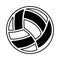 Volleyball ballooon isolated icon