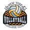 Volleyball College Club New YorkT-shirt Typography