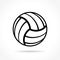 Volleyball icon on white background
