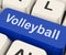 Volleyball Key Showing Volley Ball Game Online
