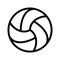 Volleyball line vector icon