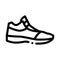 Volleyball Shoes Sneakers Icon Vector Outline Illustration