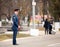 VOLOGDA / RUSSIA - April 25: Dress rehearsal of Military Parade of victory