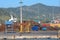 Volos , Greece , 5/8/2020 . commercial port