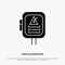 Voltage, Energy, Power, Transformer solid Glyph Icon vector