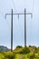 Voltage poles, electricity pylon, transmission power tower