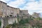 Volterra, Italy. Ancient medieval buildings on a winter day