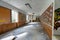 VOLTERRA, ITALY - FEBRUARY 24, 2018: Interior of abandoned asylum. It closed in 1984