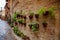 Volterra medieval town Picturesque  houses Alley in Tuscany Italy