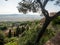 Volterra seen from the Viale dei Ponti street, Italy