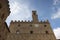 Volterra town central square, medieval palace Palazzo Dei Priori