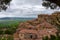 Volterra and view over Val d\'Orcia, Italy