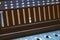 volume indicator on the mixing console
