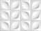 Volume realistic texture, gray 3d Cubes squares geometric with flora leaves pattern on block