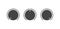 Volume set button. Voice button. On and off button. Flat style. - vector