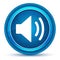Volume speaker icon eyeball blue round button