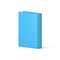 Volumetric blue book vector isolated 3d icon. Interesting educational literature.