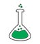 Volumetric flask icon vector