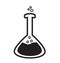 Volumetric flask icon vector