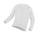Volumetric image of a white T-shirt with a long sleeve
