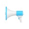 Volumetric megaphone 3d icon. Gadget for emergency announcements and promotions