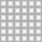 Volumetric, three-dimensional grayscale seamless texture rhombus rectangular shape