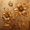 Voluminous Sunflowers: A Relief Sculpture Inspired Painting