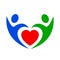 Volunteer icon, love - vector