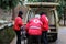 Volunteers from the organization of the Bulgarian Red Cross participate in training