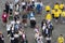 Volunteers and pilgrims in Lourdes France