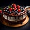 Volver a enviar Chocolate Delight - Rich Cream Cake with Berries