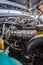 Volvo 940 GL engine inside car workshop