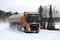 Volvo FH Semi Tanker on Snowy Highway