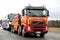 Volvo FH13 Heavy Duty Tow Truck Tows a Bus