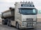 Volvo lorry with gravel trailer