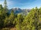 Vordere, Mittlere and Hintere Grinberspitze massive viewed from Gerlossteinwand. Alpine mountains on a beautiful sunny