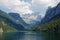 Vorderer Gosau lake in the Austrian Alps