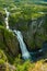 Voringfossen, Norway, the largest waterfall in the country