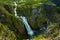 Voringfossen, Norway, the largest waterfall in the country