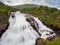 Voringfossen waterfall shot with a long exposure, Norway