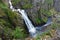 Voringsfossen Waterfall. Hordaland, Norway