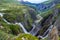 Voringsfossen waterfall in Norway