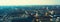 Voronezh cityscape panorama from above, aerial view, toned