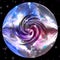 Vortex of marble planet