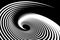 Vortex whirl motion. Abstract textured black and white background